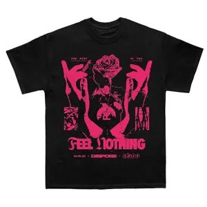 The Plot in You Rose Feel Nothing Emotional Hardcore Streetwear T-Shirt