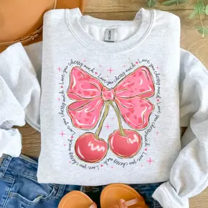 Ash Grey Unisex Jersey Crew Neck Long Sleeve Sweatshirt Lightweight Cotton Blend Casual Wear Sublimation Valentine's Day Gift