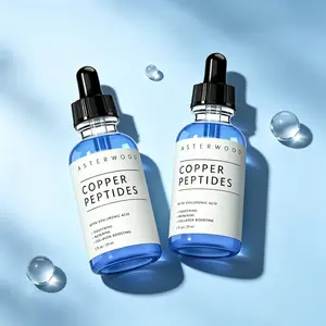 Copper Peptide GHK Cu Serum, Tightening, Collagen Boosting and Hydrating Care, Topical GHK-Cu with Hyaluronic Acid