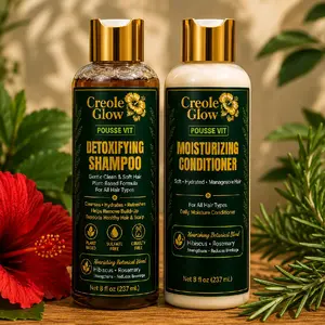 Pousse Vit Shampoo & Conditioner Set | Herbal Hair Care Duo