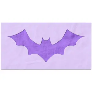 Flying Bat Symbol Stencil