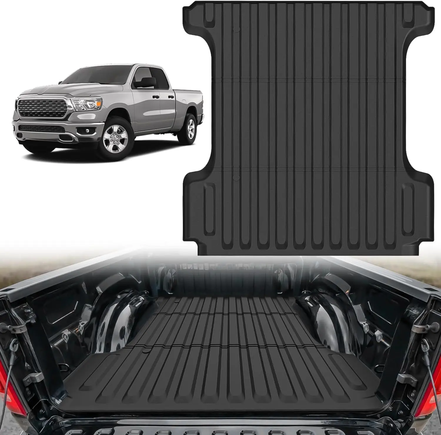 Nilight Truck Bed Mat 5.7FT for 19-24 25 Dodge Ram 1500, TPE Anti-Slip Vehicle Cargo Bed Liner Mat for 2019 2020 2021 2022 2023 2024 2025 Dodge Ram 1500, All Weather Protection for Your Truck  dealsforyoudays, Truck Floor Mats, All-Weather Protect