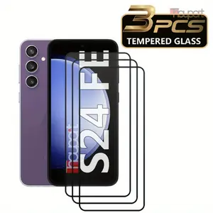 Premium Tempered Glass Screen Protector for Samsung Galaxy S26/S26 Plus/S26 Ultra/S25 Ultra S24 S23 S22 - HD Clear, Anti-fingerprint, Fingerprint Unlock Support, Compatible with Fingerprint Sensor, Case Friendly.., An...