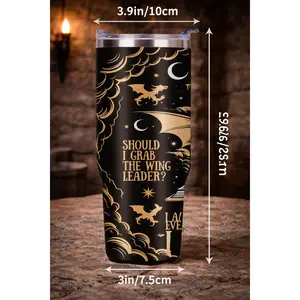 Violet Sorrengail Riders Quadrant Tumbler | Fourth Wing Inspired Insulated Stainless Steel Cup