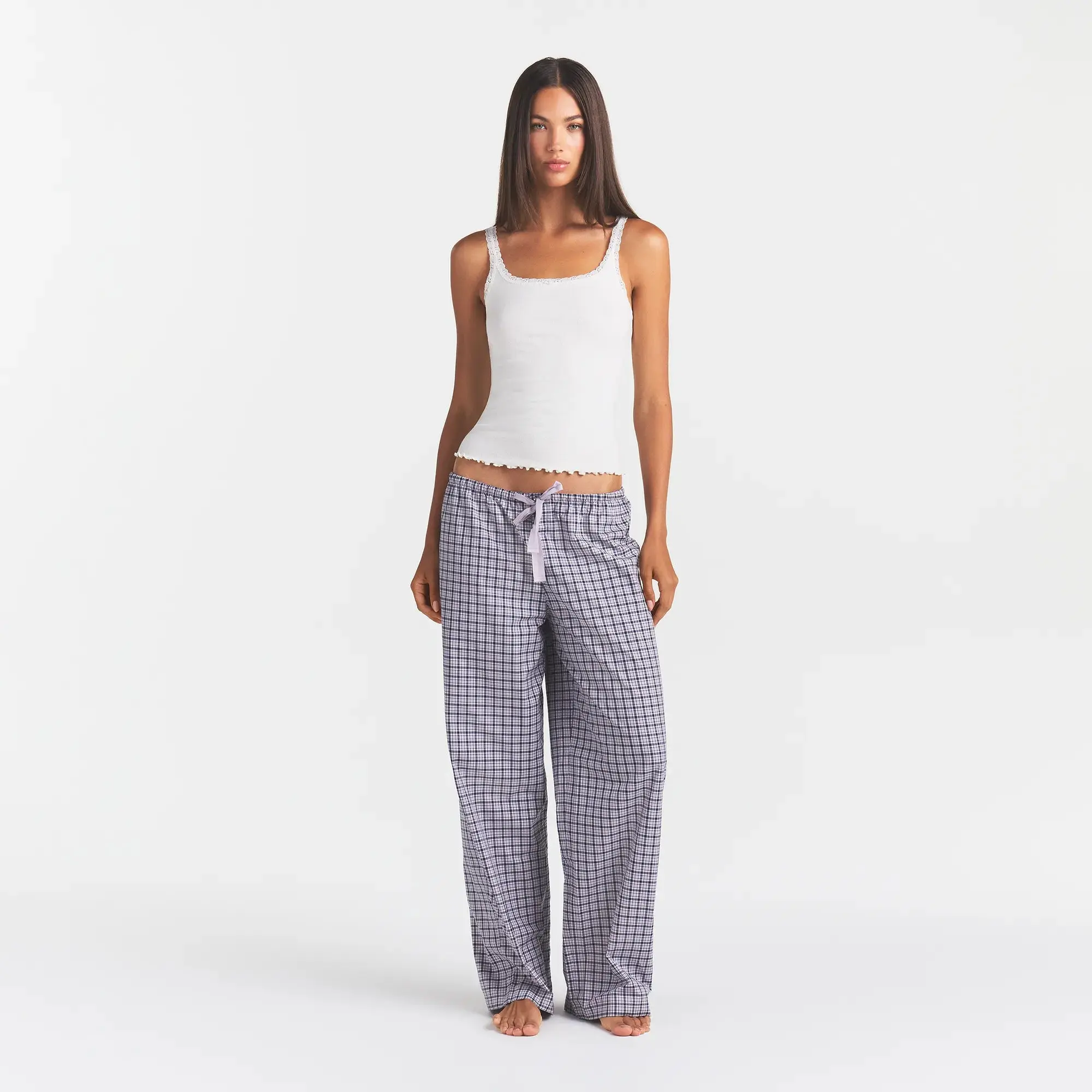 SKIMS COTTON POPLIN SLEEP OVERSIZED PANT