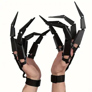 2pcs Adjustable Halloween Party Claws - Realistic Design, Perfect for Costume Accessories & Pho Props, Durable Plastic, One Size Fits All, No Batteries Required, Halloween Decorations