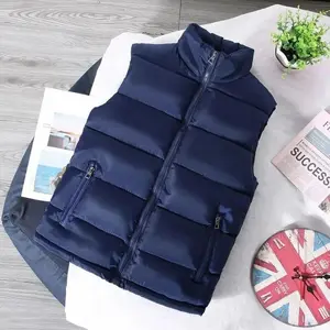 Men’s White Vest Jacket Slim Fit Stand Collar Sleeveless Puffer Jackets Spring Autumn Casual Waistcoat Men Warm Coat 2023 Trends