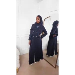 Blue Empire Abaya Set