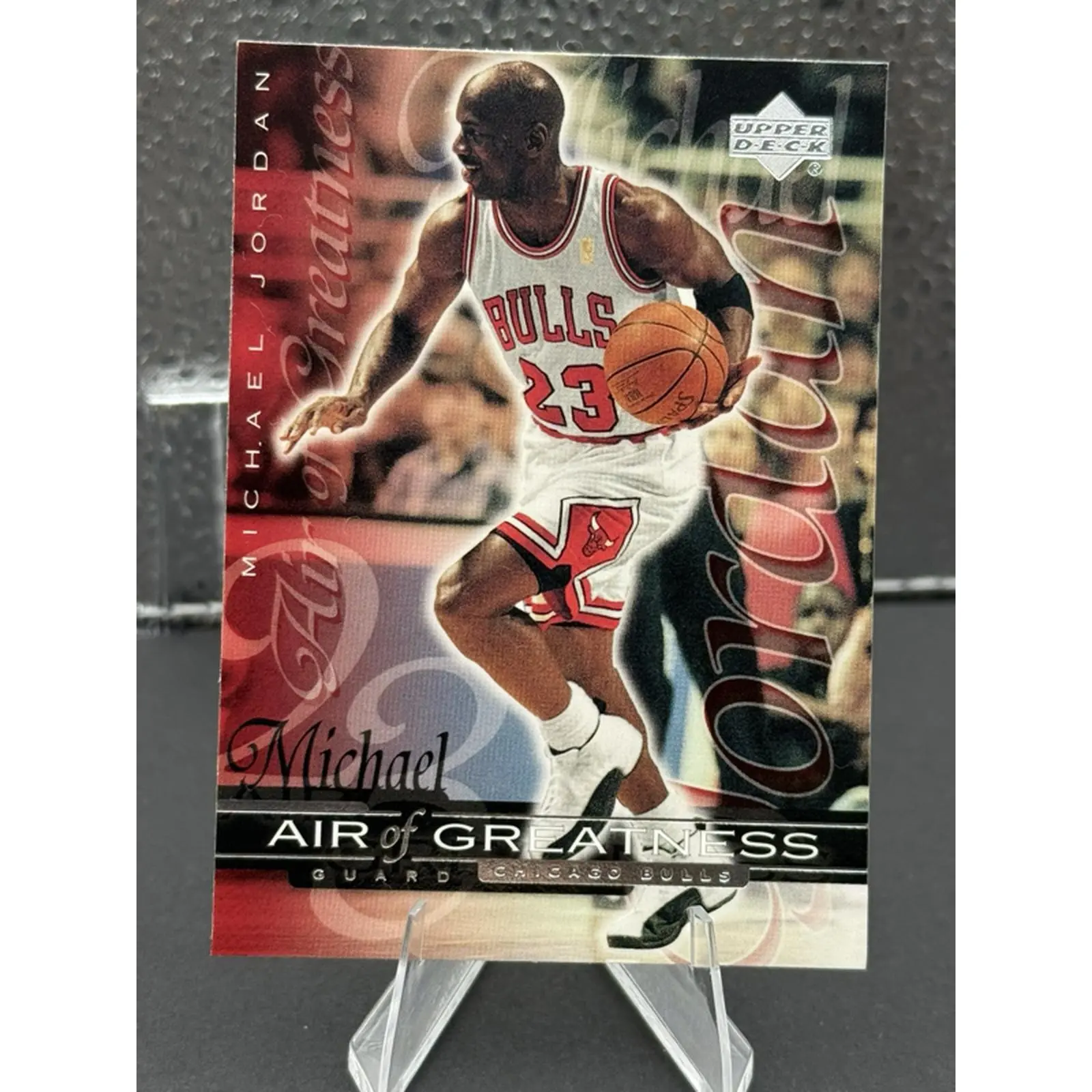 Michael Jordan 1999-00 Upper Deck, Air of Greatness, Card #142, Chicago Bulls Basketball Trading Card