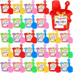 Pack End of Year Buckets Gifts Bulk, Student Goodie Bags Summer Pool Party Favors with Cards, Various Sets with Different Accessories from Teacher for Kids Preschool Kindergarten Class Rewards Summer Birthday Graduation Party Supplies HolidXXGlobalBasket8