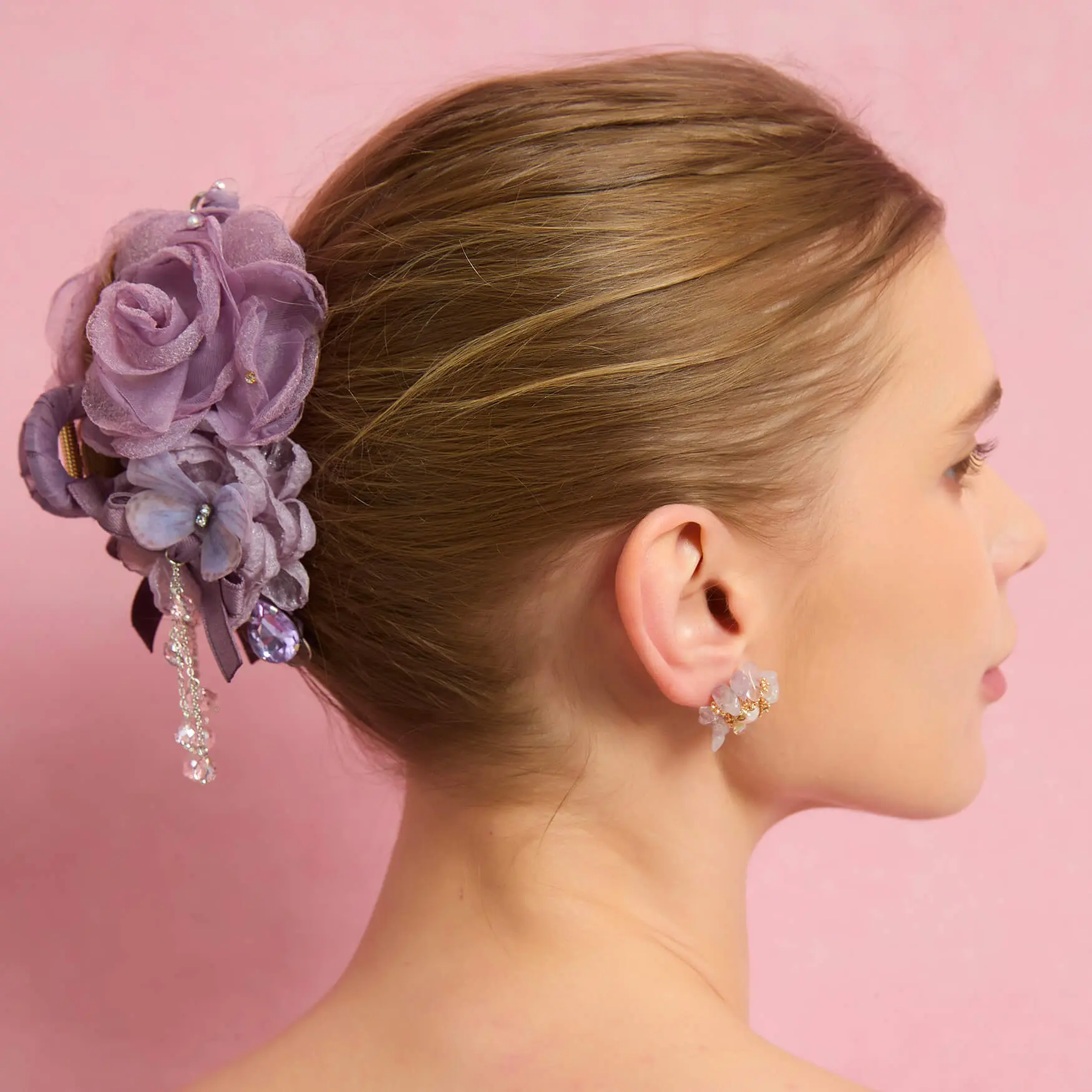 Lavender Wisteria Whisper Tassel Hair Claw