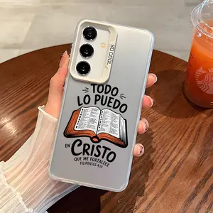 Bible Verse Aesthetic Christian Pattern Phone Case with Hard Back & Soft Edge Drop Protection Cover for SAMSUNG Galaxy S21 S22 S23 S24 S25 S26 Plus S22Ultra S23Ultra S24Ultra S23FE S25ultra S26ultra