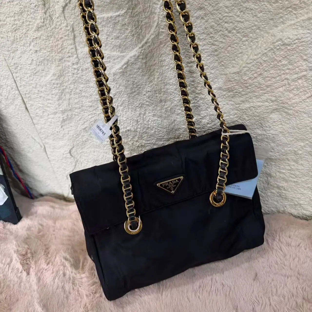 Pre-owned PRADA leather Crossbody Bags bag