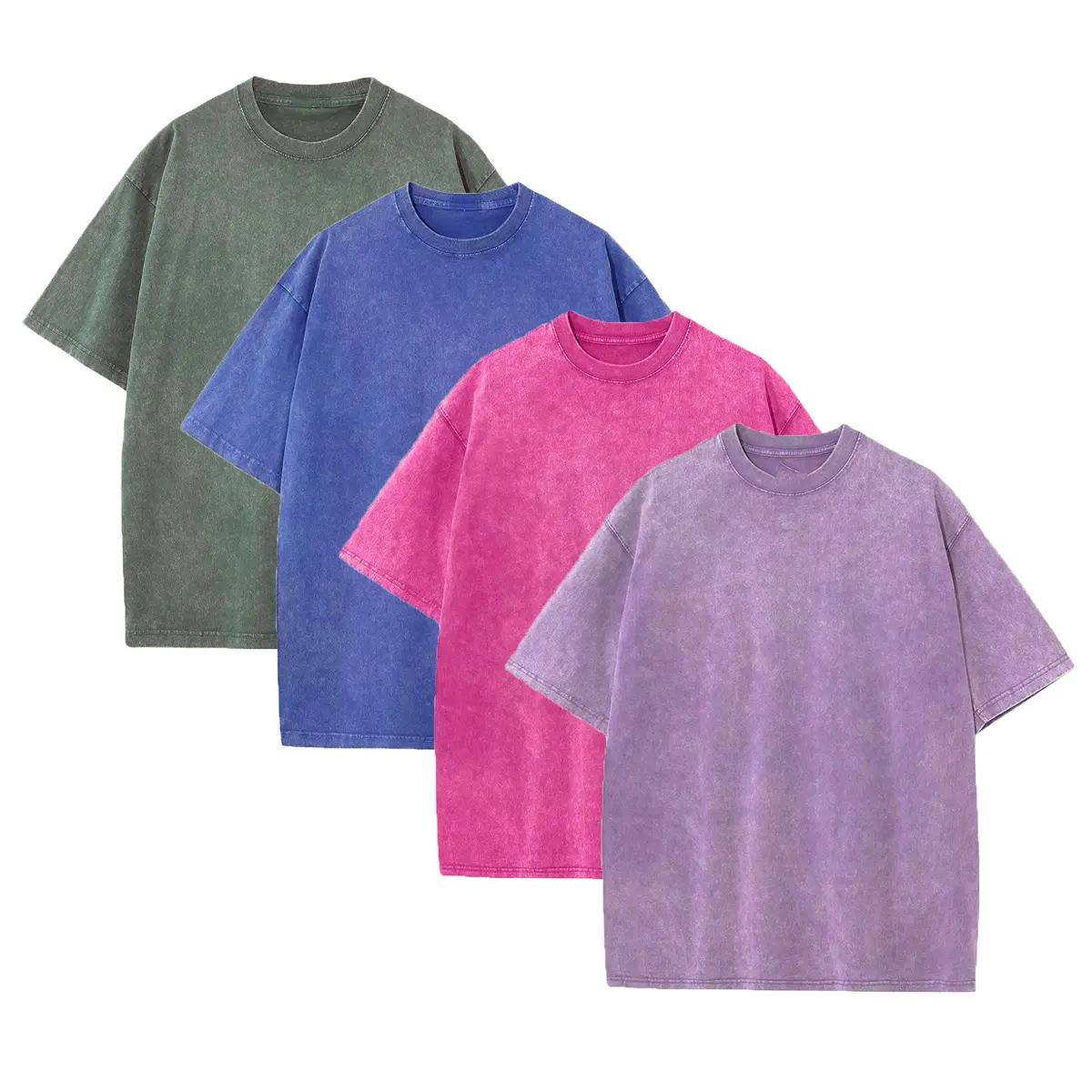 Ash Gray+Denim Blue+Dusty Rose+Lavender Mist