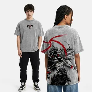 Ichigo Kurosaki Bleach Tee & Hoodie Washed – Vintage Oversized Heavy Cotton Anime Manga Hoodie & T-Shirt, Double Printed Retro Unisex Streetwear Graphic Top, Soul Reaper Bankai Edition, Japanese Anime Merch