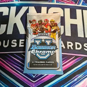 2025 Bowman Chrome Pack - 4 Trading Cards per Pack. RipNShip