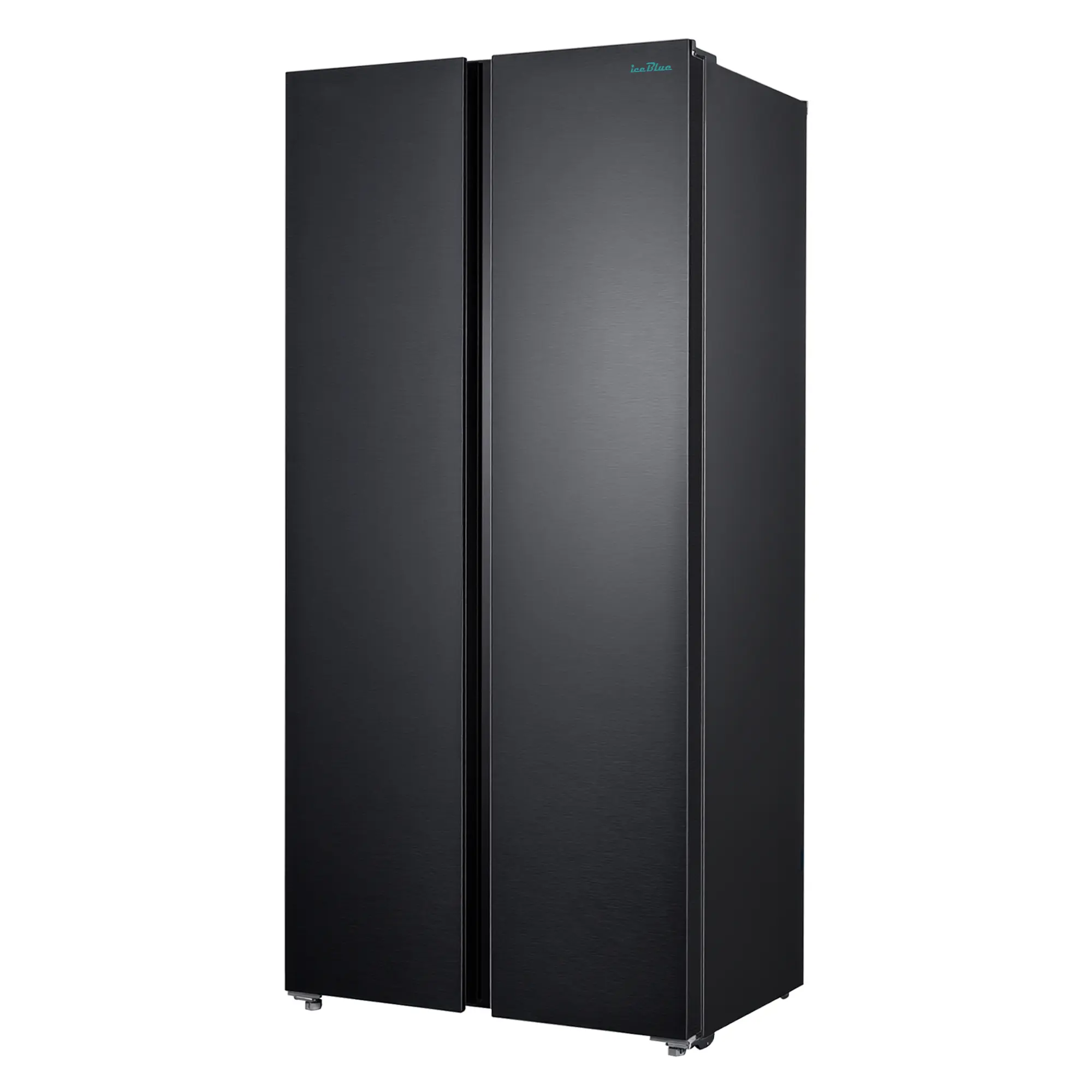 IceBLUE Refrigerator, 15.6 Cu.Ft. Side-by-side Refrigerators, Black Stainless Steel Beverage Fridge with Freezer, Zoning Temperature Control Frost Free Beverage Refrigerators - Black