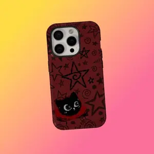Grunge Star Phone Case Gothic Emo Aesthetic Cover, Retro Whimsy Protective Case, Suitable for IPhone17 11 12 13 14 15 16 Pro Max Air Plus