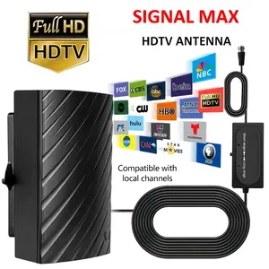 Indoor TV Antenna 2026, Digital Antenna with Signal Booster,Long Range Reception Antenna for Local Channels, Supports HD,Easy Setup for Smart TV and Older TV