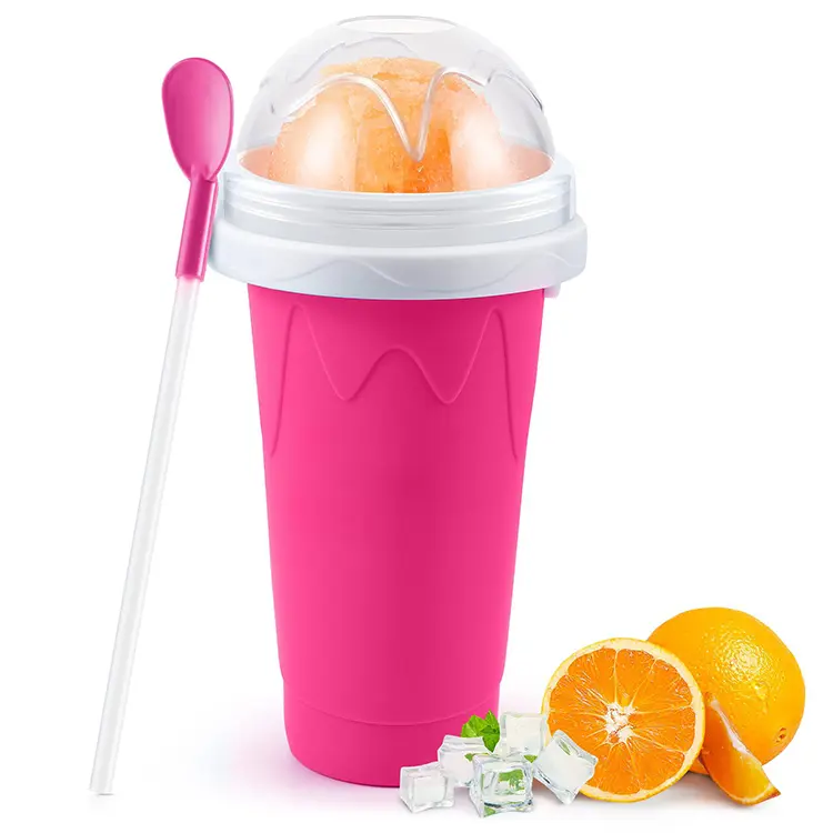 Reusable Slushie Cup 450g Multicolor Frozen Magic Slushy Maker Cup For Homemade Slushies, Icecream Smoothies, Milkshakes, And Cold Drinks