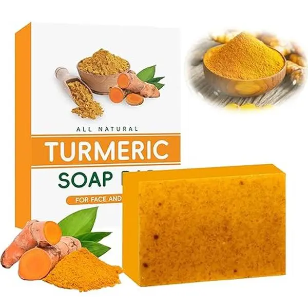 Turmeric Soap, Citric Acid Soap, Skin Care, Deep Cleansing, Natural Organic, Gentle Moisturizing Cystic Acne Face Remover Facial