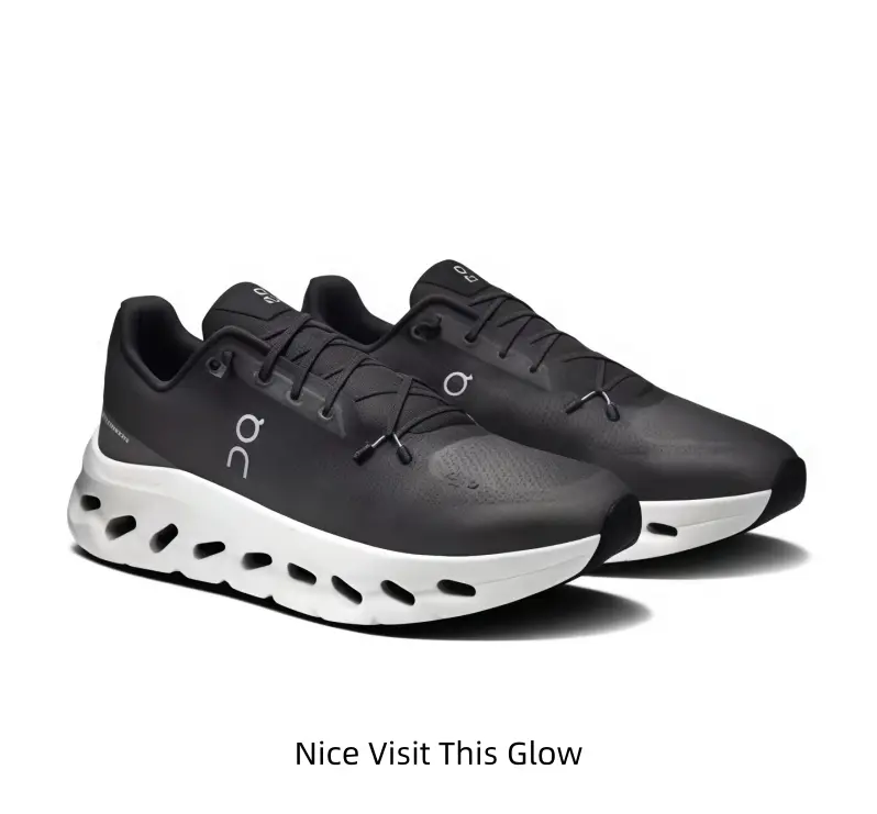Futuristic Cloud-Like Athletic Sneakers with Unique Cut-Out Midsole for Shock Absorption