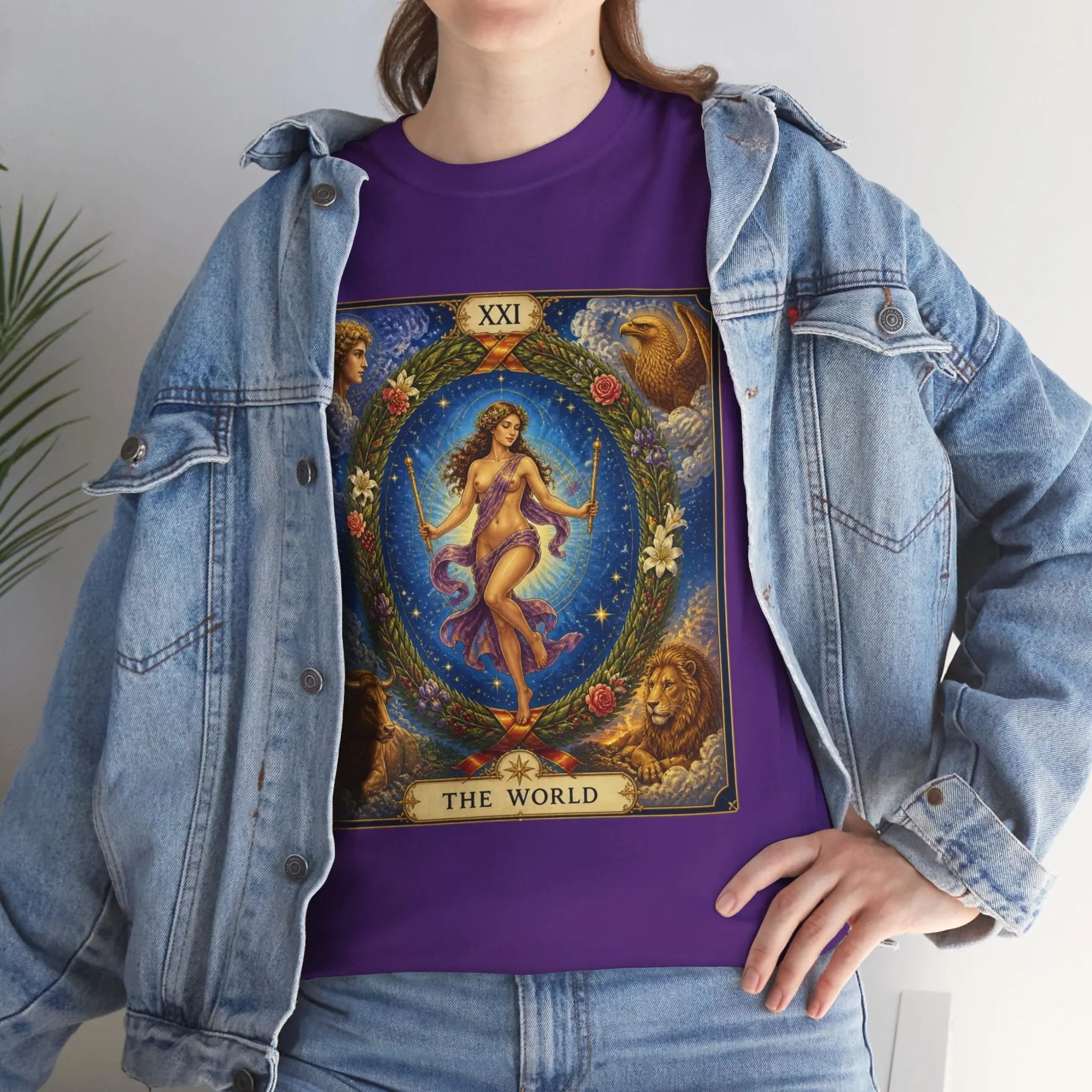 Tarot "The World" T-Shirt — Vintage Major Arcana Card Tee