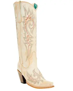 Corral Women's Women'S Embroidered Tall Western Boot Snip Toe - Z5371