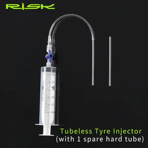 RISK RL225 Bicycle Tubeless Tyre Sealant Injector Tool Cycling Bike Injection Schrader Presta Valve Core Removal Tool