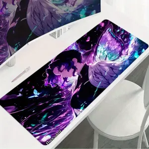 Anime Demon Hunter Waifu Desk Mat | XL Anti-Slip PC Keyboard Mousepad 11.8"x31.5"