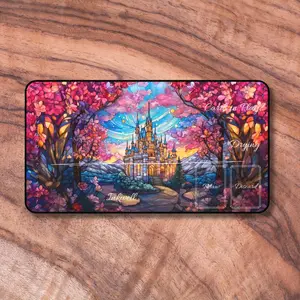 Lorcana Playmat with Zones or Without Zones, Castle Themed TCG Playmat, Unoffical Lorcana Playmat, Card Playmat, Gifts for Gamers