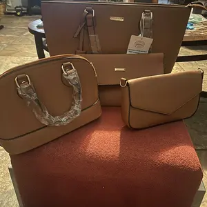 BAGSURE Women’s 4PCS Purses Set - Synthetic Leather Fashion Tote Bags, Crossbody Bag & Wallet Combo, Durable Organizer, Mothers Day Gift Ideas, Womens Gifts, Accessories for Women,summerwins