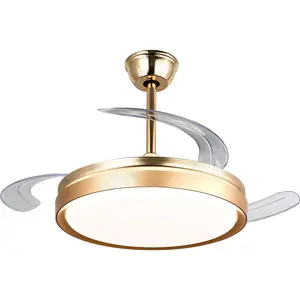 42" Retractable Ceiling Fan with Light and Remote