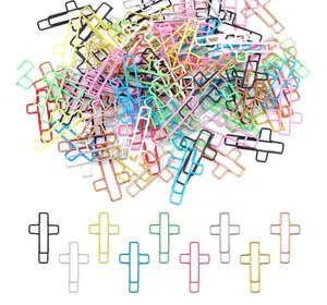 Multi Color Cross Bookmark - Cross Paperclips - Bible Bookmark - Cross Page Marker - Bookmarks - Bible Accessories - Paperclips - Christian Gift