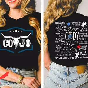 C0dy J0hnson 2 Sides TShirt, Country Music Shirt, Concert Outfit Merch For Fans, Unisex Short Sleeve Tee Shirt, Casual Clothing