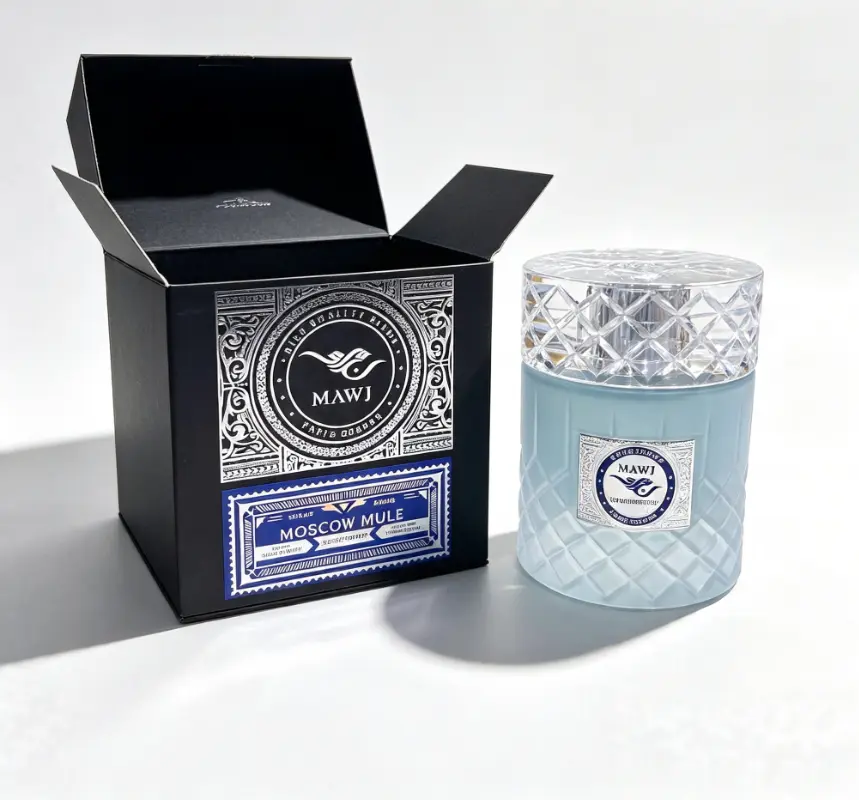 MAWJ Moscow Mule 100ml Men Eau de Parfum, Fresh Aquatic Citrus Musk Cologne, Long Lasting Summer Ocean Fragrance With Vintage Black Embossed Gift Box For Daily Office Travel
