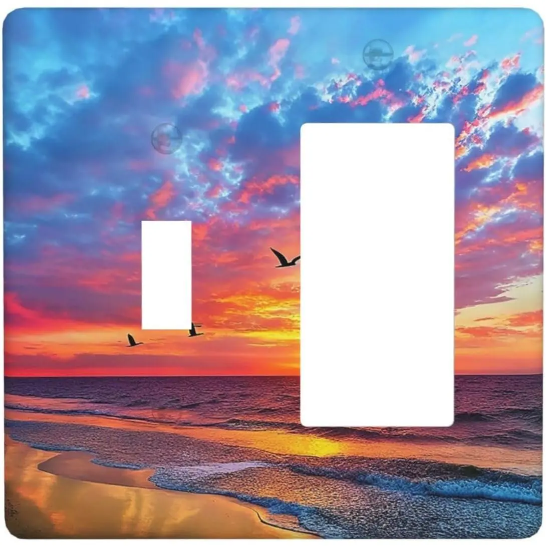 Beach Seaside Sunset Ocean Waves