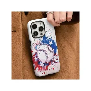 Baseball-Themed Double-Layer Movie Case For 16, 15, 14, 13, 12, 11, Plus, Pro, And, Elegant And Cool. This Sturdy, Anti-Drop Case Provides Excellent And Is Suitable As A Birthday Or New Year Gift For Friends And Family.Suitable For IPhone 17 Air