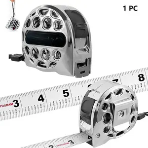 25 FT / 7.5 M Stainless Steel Retractable Tape Measure – Double-Sided Scale, Heavy-Duty for Construction, Woodworking & Household Use​ cinta para medir multifuncional metric Waterproof Tools  Father's Day Gifts measurement tool ruler