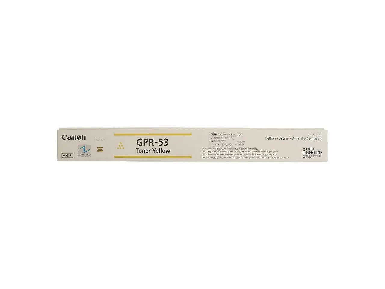 Canon GPR-53 Original Toner Cartridge - Yellow - Laser - 19000 Pages - 1 Each