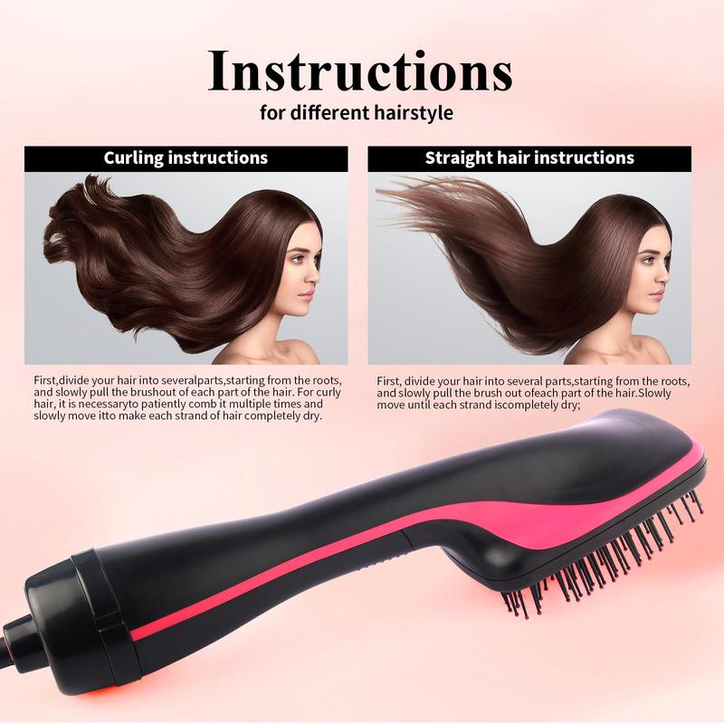 Multifunctional One-Step Hot Air Brush, Automatic Hair Straightener, Safe Use, Perfect Gift Option, Ideal for Styling & Shaping, Hair Straightener Comb