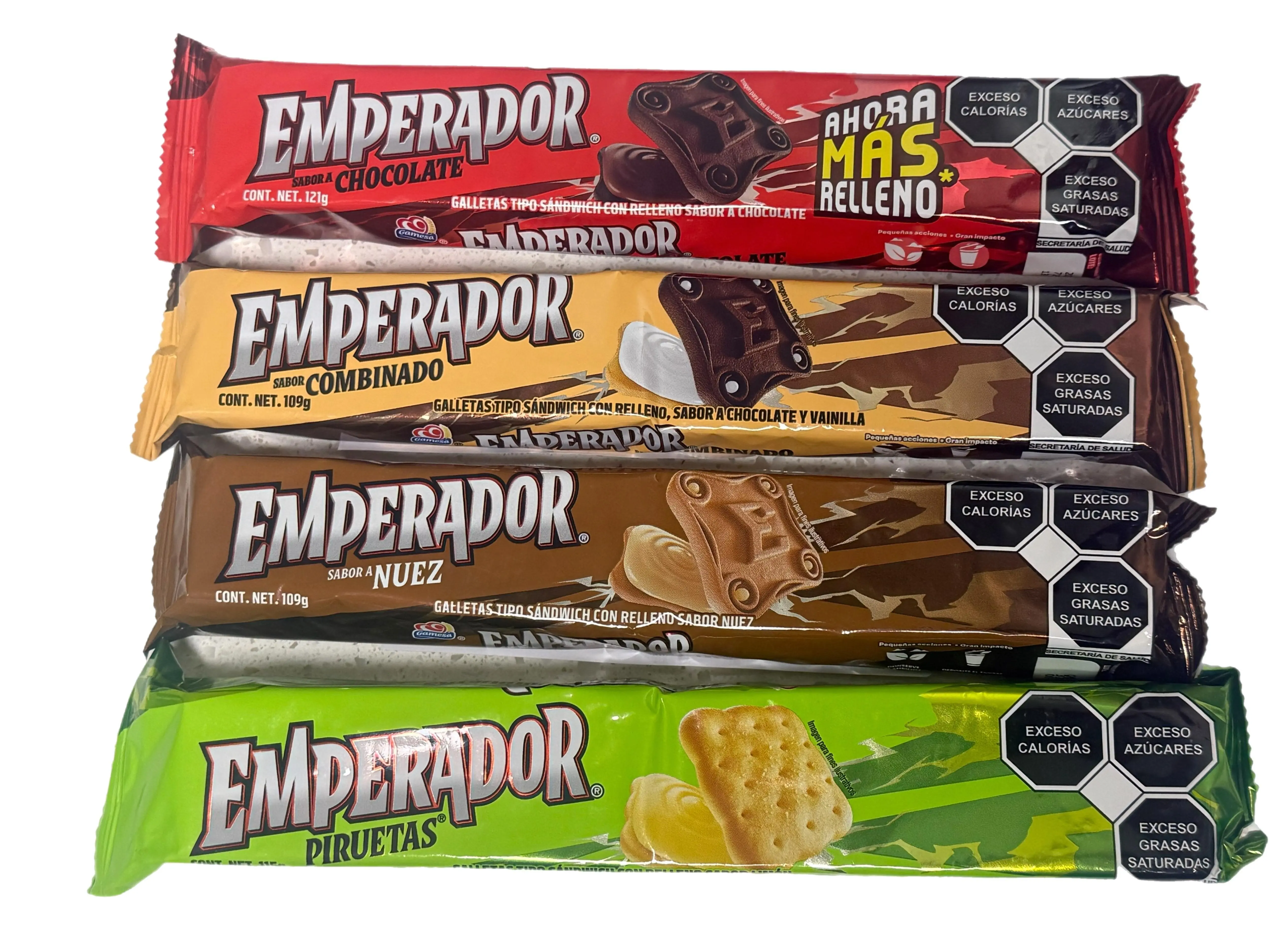 Emperador Sabor a Chocolate, Sabor Combinado, Sabor a Nuez o Piruetas - Mexican Sandwich Cookies – Pick Your Flavor