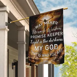 Christian Garden Flags, Jesus Christ My God That Is Who You Are Flag, Christian House Flags, Christian Cross Flag, Faith Flag