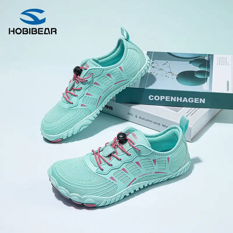 HOBIBEAR Men's & Women's Barefoot Running Shoes - 0-Drop Sole, Synthetic Material, Slip-On, Flexible Toe, Machine Washable, All-Seasons Athletic Gym Footwear, Athletic Shoes,summerwins,mesh running shoe,water shoes women ＆ men,cute shoes,good