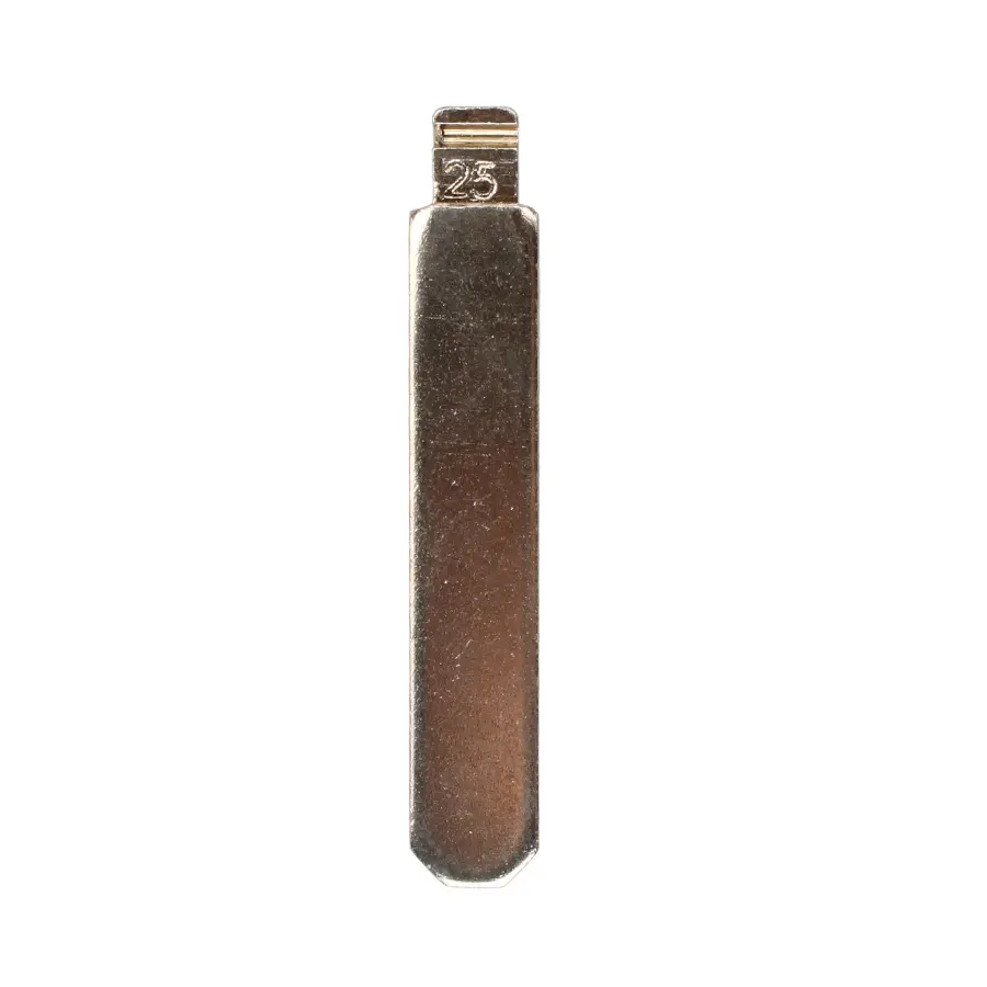 Honda key blade, type 25 blank, with central groove 10pcs