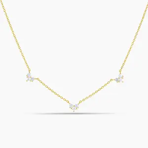 Dainty Triple Heart Necklace