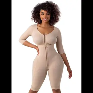 ZB-8Stage  Full Body Faja for Plastic Surgery Recovery|               Compression Hook Levels|               Padded Straps