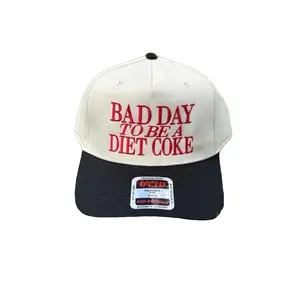 Bad Day To Be a Diet Coke Embroidered Trucker Baseball Hat, Summer hat Funny trendy trucker snapback hat diet coke embroidery coke lover