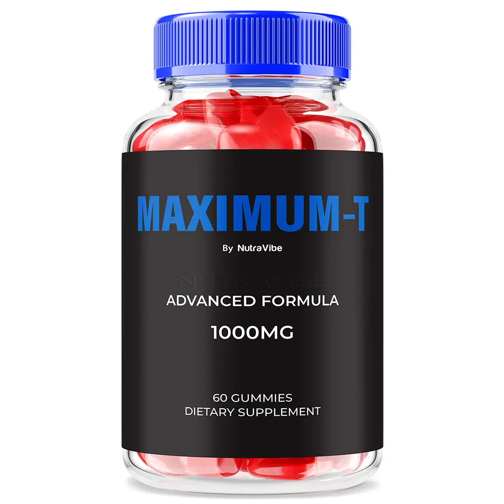 Maximum-T Gummies - Advanced Formula 1000mg Gummies with Natural Ingredients for Health & Wellness