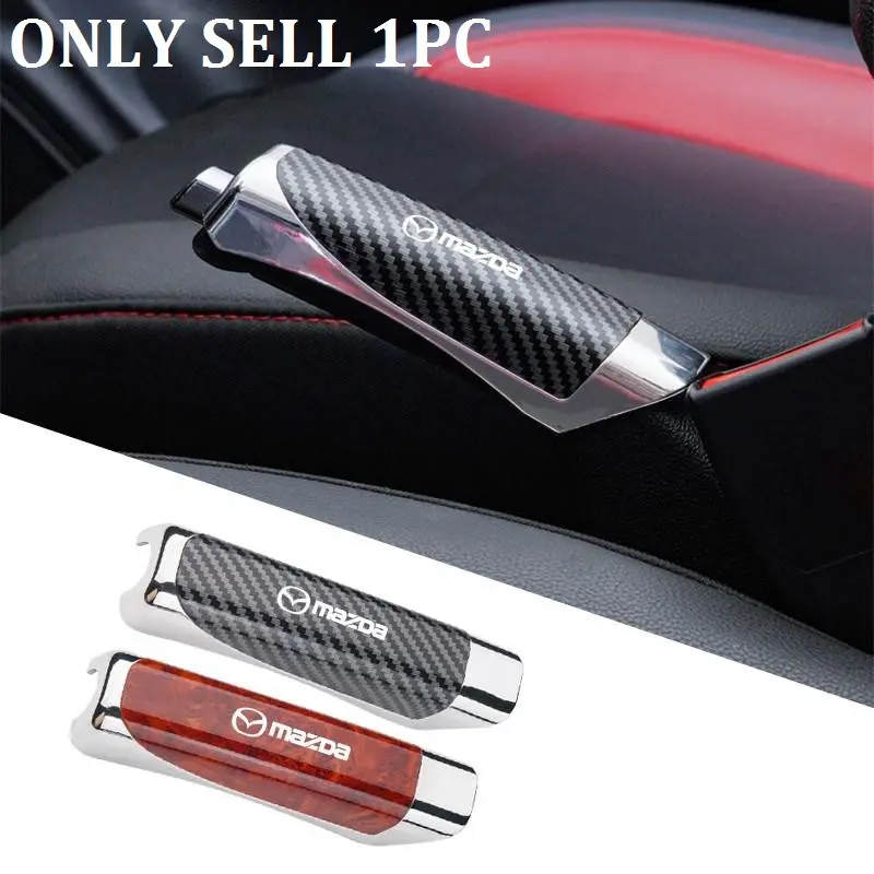 Car Hand Brake Cover Handbrake Grips Protection Cover Car Automotive Accessories Interior For Mazda 2 3 5 6 BL BM GJ CX3 CX4 CX5 CX-5 CX8 KE KF CX7 CX9 MX5 CX30